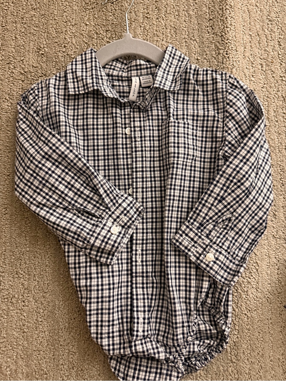 Janie and Jack long sleeve shirt onesie